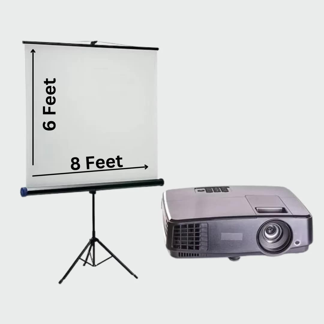 Projector With Screen On Rent